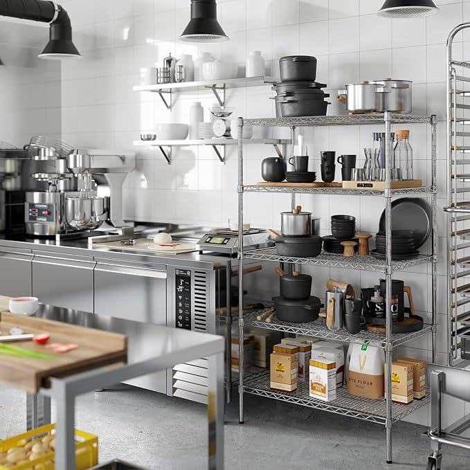 Regal Altair 21" Deep x 36" Wide x 64" Height Wire Shelving Kit | 5-Tier | NSF - Image 6