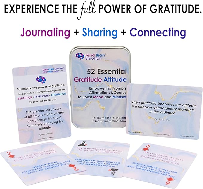 Mind Brain Emotion 52 Essential Gratitude Attitude: Journal & Conversation - Image 2