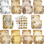 TaoBary 160 Pcs Stationery Paper Set 50 Double Sided Stationery Papers by TaoBary