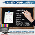 HBCY Creations 11" X 17" Torched Brown Solid Wood Frame Wall Chalkboard - Image 5