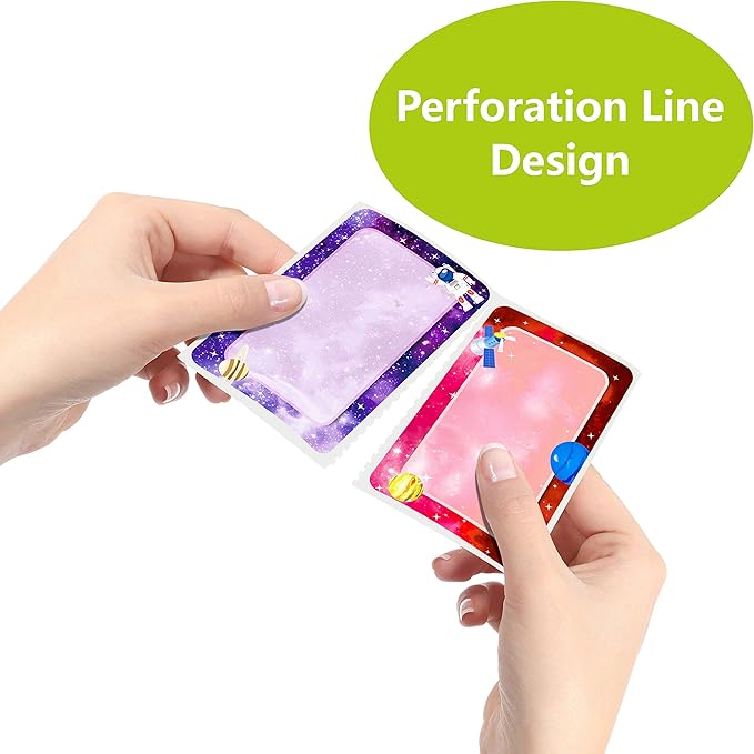 300 Pcs Name Tag Label Sticker Galaxy-Themed in 6 Designs - Image 4