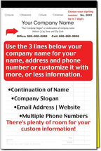 Custom Sales, Personalized Multipurpose Duplicate Carbonless Form - Image 5