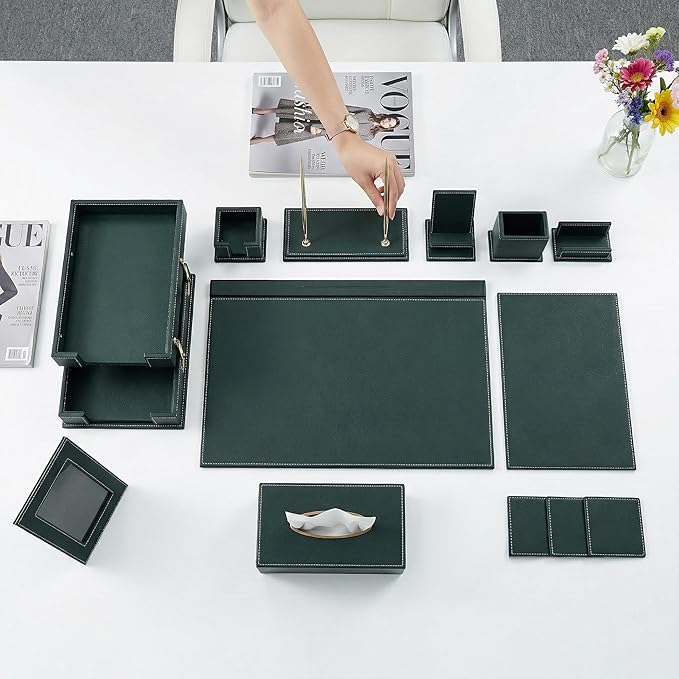RitPin Desk Set, 11-Piece All-in-One – Executive Desk Accessories & Office by RitPin
