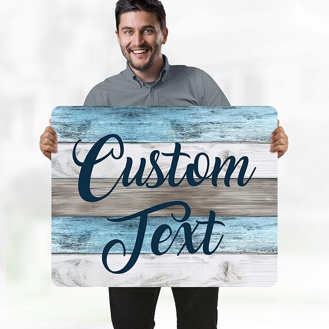 Custom Sign, Custom Street Sign, 11 Font Colors, 13 Font Styles, 4 Hole Options - Image 2