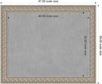 Amanti Art Silver Framed Magnetic Board 39x47 X-Large Vision Board - Image 2