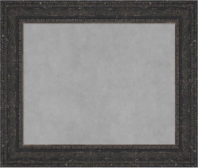 Amanti Art Black Framed Magnetic Board 21x25 Small Vision Board by AmantiArt