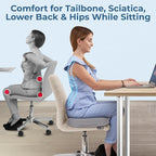5 STARS UNITED Seat Cushion for Tailbone Pain Relief – Memory Foam Cushion for - Image 3