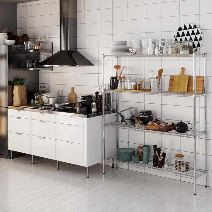 Regal Altair 14" Deep x 54" Wide x 64" Height Wire Shelving Kit | 4-Tier | NSF - Image 2