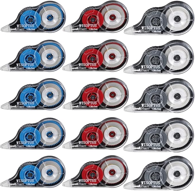 WISOPTUS 15PCS White Correction Tape by WISOPTUS