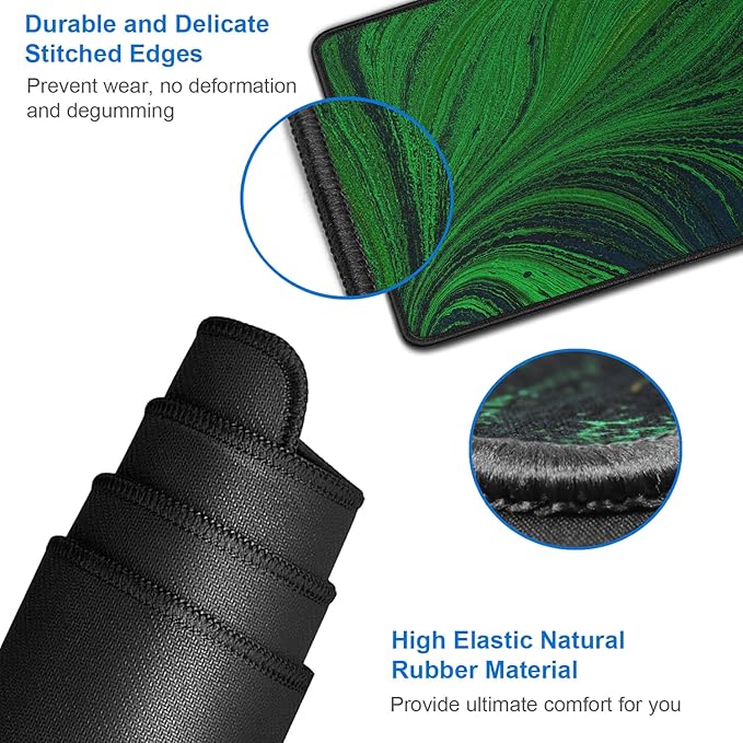 Large Mouse Pad, 31.5x15.7 inch Large Extended Computer Keyboard Mouse Mat - Image 5