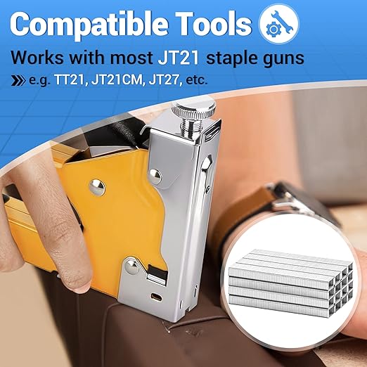 meite JT21 Staples, 3/8 Inch Galvanized Fine Wire Staples - Image 6