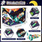 24 Pcs Privacy Boards for Student Desks Bright Colored Classroom Desk Divider - Image 2