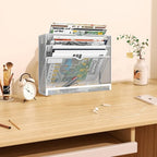 KZWKRG 4 Tier Magnetic File Holder, Large Capacity Mesh Hanging Wall Organizer - Image 7