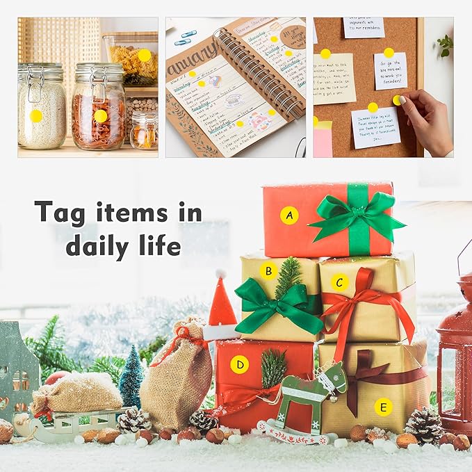 PARLAIM 3/4 Inch Roll Color Coding Labels, 10000 per 10Rolls Round Permanent - Image 6