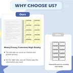 1 Pack Visitor Badges with Carbon Copy Visitor Stickers Letter Size Visitor Log - Image 3