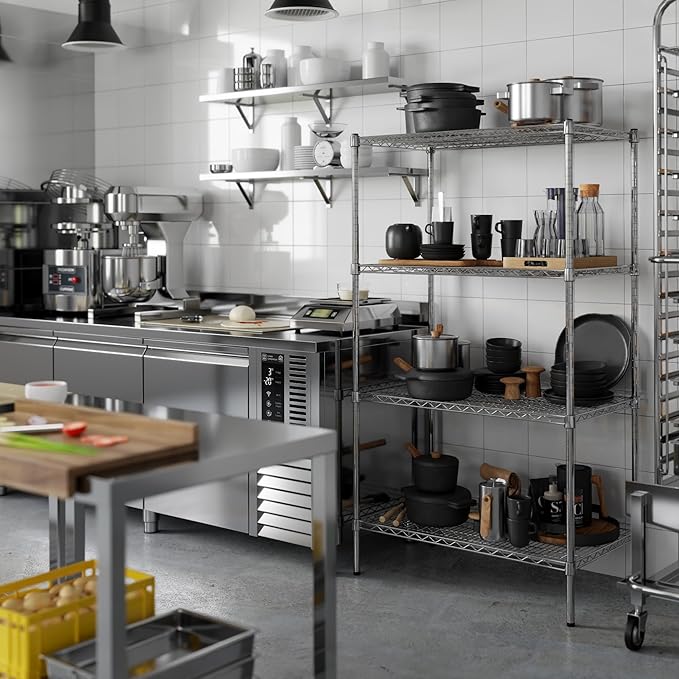 Regal Altair 21" Deep x 36" Wide x 64" Height Wire Shelving Kit | 4-Tier | NSF - Image 2