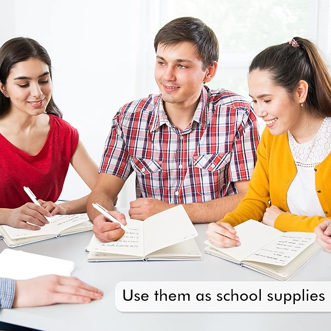 feela 5 Pack Notebooks Journals Bulk, Hardcover Notebook Classic Ruled Lined - Image 5