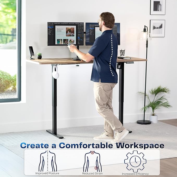 VIVO Electric 71 x 30 in Standing Desk, Memory Height Adjustment, 1B Series - Image 4
