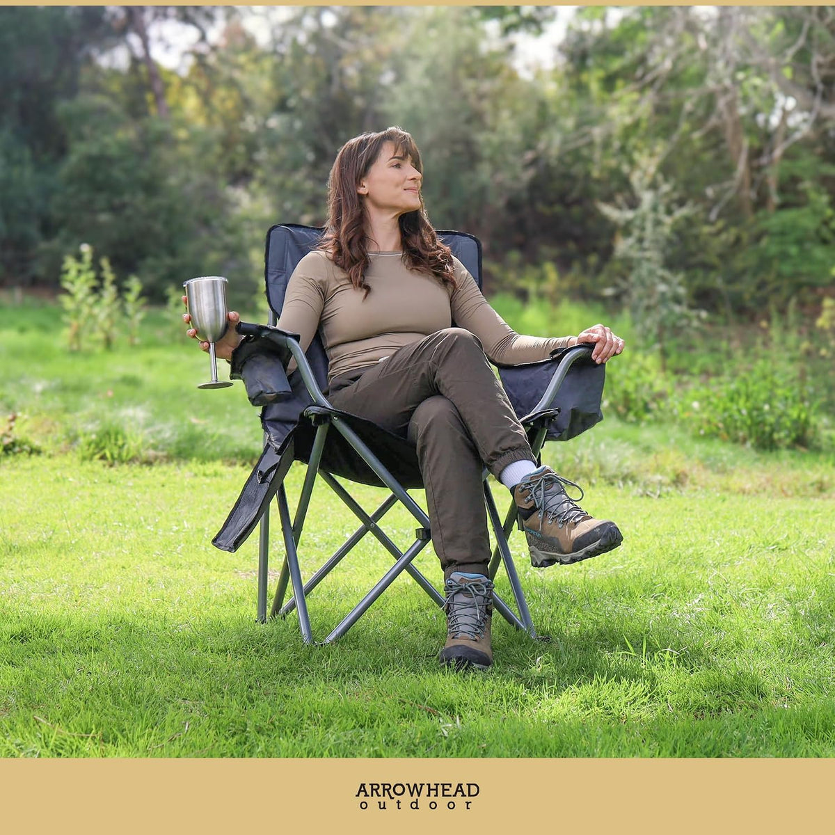 ARROWHEAD OUTDOOR Folding Hammock Chair, Heavy Duty Camping Seat