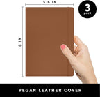 PAPERAGE Lined Journal Notebook, 3 Pack, 160 Pages, Medium 5.6 in x 8 in - Image 2
