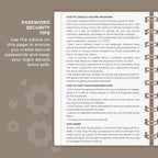 Clever Fox Password Book Spiral – Mini Internet Address & Password Organizer - Image 5