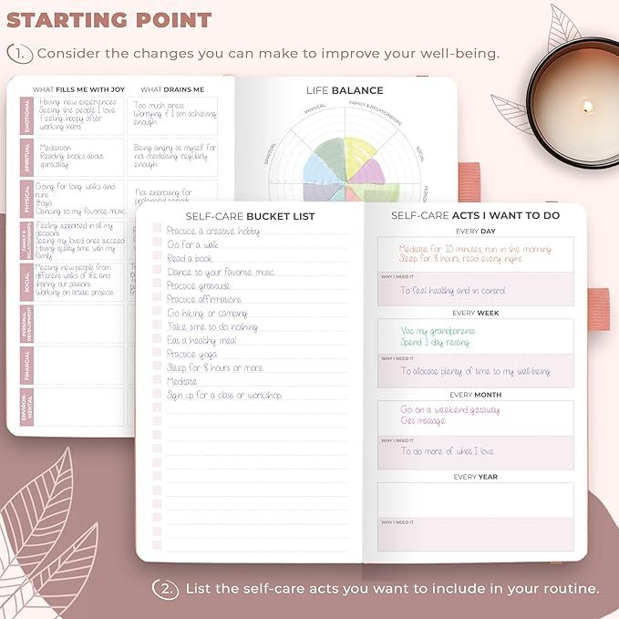 Clever Fox Self-Care Journal Pocket – Daily Reflection Notebook – Mental Health - Image 2