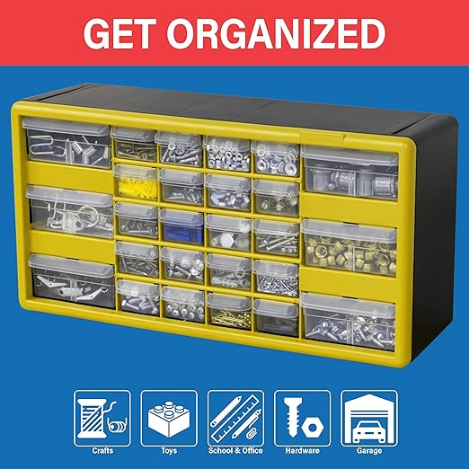 Akro-Mils 26-Drawer Plastic Drawer Storage Cabinet - Image 4