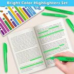 Duchong Highlighters, 30 Packs Green Highlighter Bright Colors Bulk, Chisel Tip - Image 5