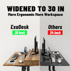 ExaDesk 48 * 30 Inches Electric Standing Widened Desk Adjustable Height - Image 4