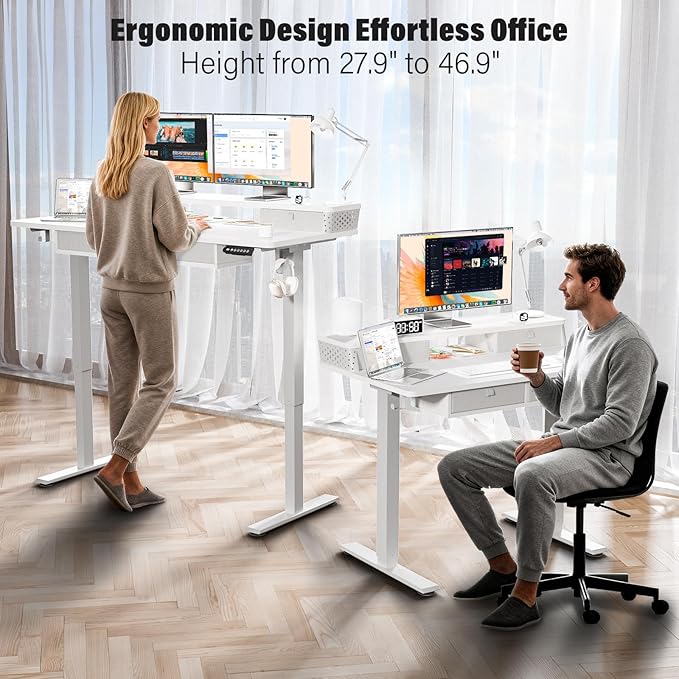 Kingant 48 x 24 Inch Electric Standing Desk - Image 3