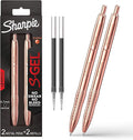 Sharpie S-Gel, Gel Pen, Copper Metal Body, Medium Point, Includes 2 Pens and 2 by Sharpie