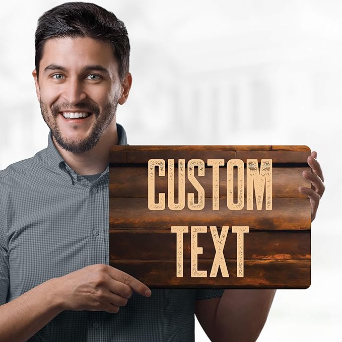 Custom Sign, Custom Street Sign, 11 Font Colors, 13 Font Styles, 4 Hole Options - Image 2