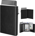 typecase Mens Wallet Card Holder: Pop Up Aluminum Case, Genuine Leather by typecase