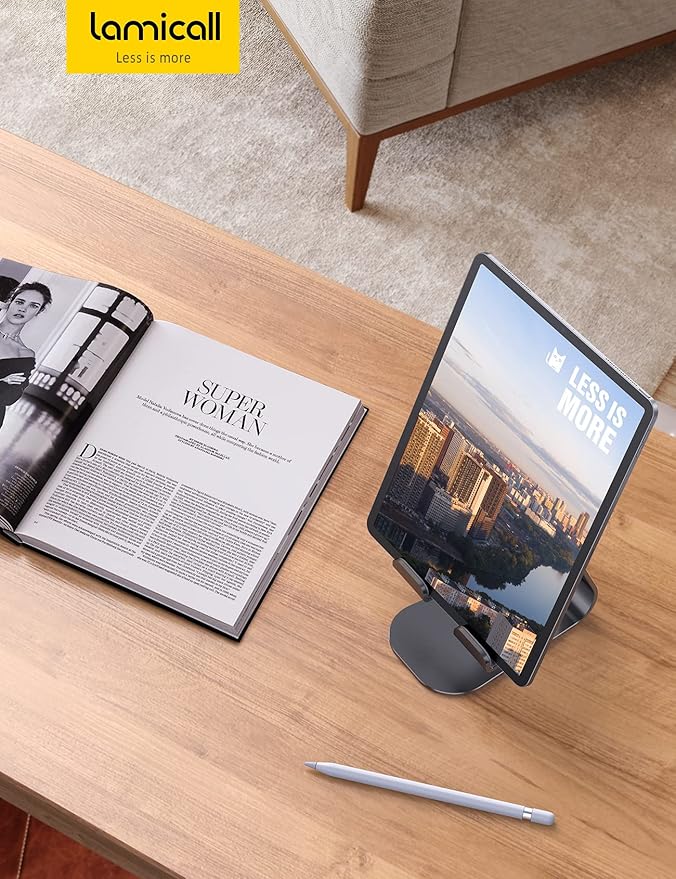 Lamicall Tablet Stand Adjustable, Tablet Stand : Desktop Stands Holder Dock - Image 7
