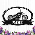 Custom Motorcycle Metal Sign Personalized Biker Name Signs Custom Garage by HengMeiZiK