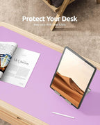 YSAGi Leather Desk Protector, Office Mat, Large Mouse Mat, Non-Slip PU Leather - Image 7