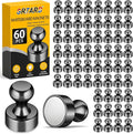 Grtard 60 Pack Magnetic Push Pins, Fridge Magnets by Grtard