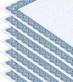 Elite Blue & Blue Parchment Certificate Papers - Image 4