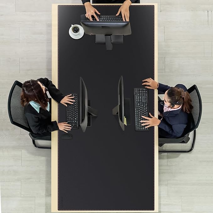 ZORESYN Office Desk Pad 74.8x35.4inch, Large Mouse pad Desk Mat, Waterproof PU - Image 5