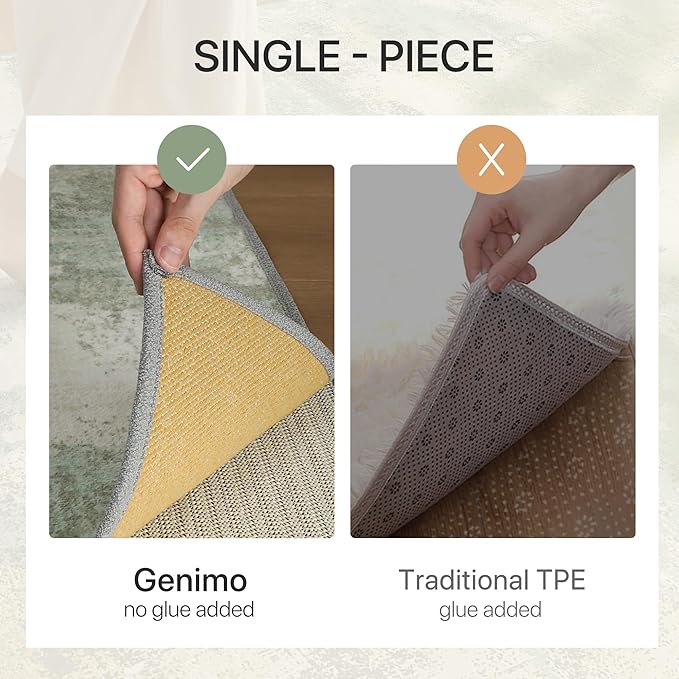 GENIMO No Crease Non Slip 6x9 Area Rugs - Image 4