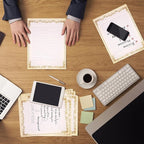 Sabary 200 Sheets Lined Stationary Writing Paper 8.5 x 11 Inch Fancy Vintage - Image 5