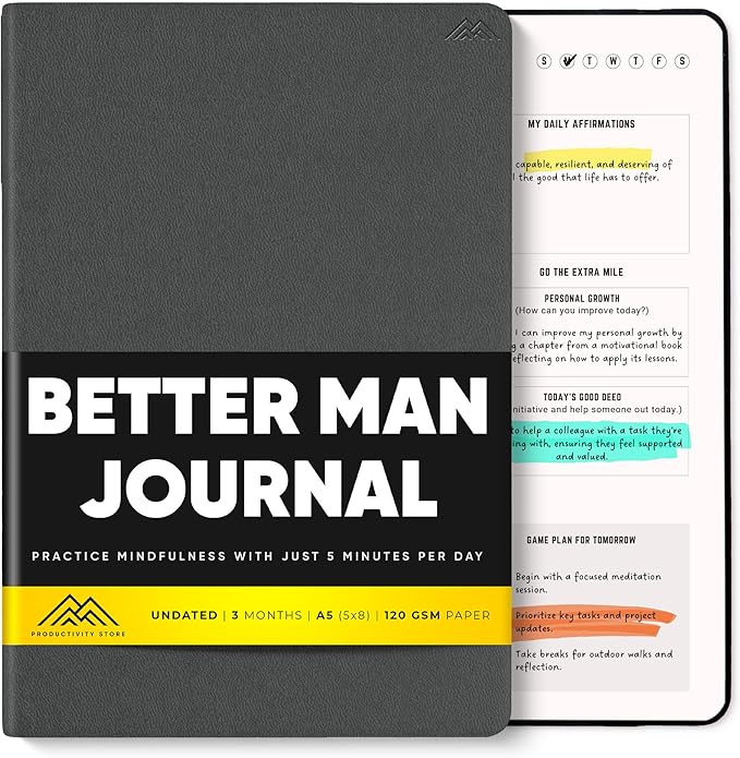 PRODUCTIVITY STORE Better Man Journal by PRODUCTIVITYSTORE