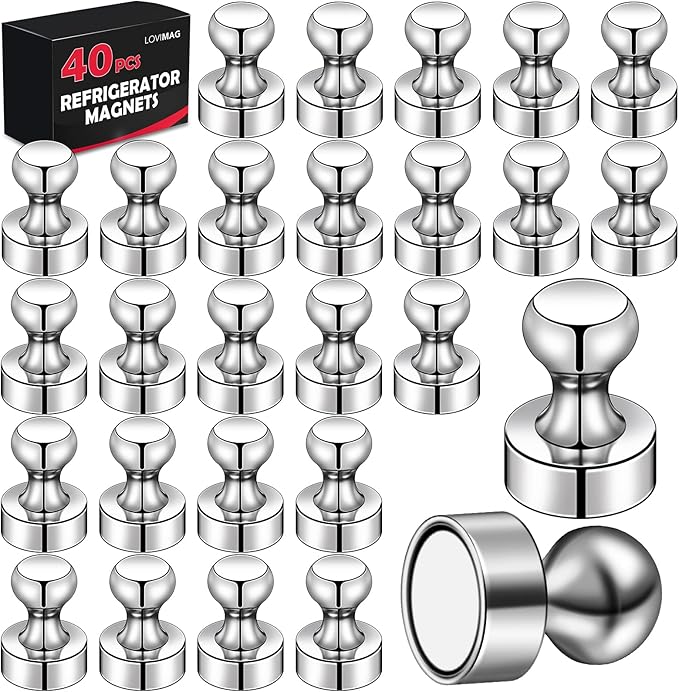 LOVIMAG Fridge Magnets 40Pcs Refrigerator Whiteboard Small Strong Magnet by LOVIMAG