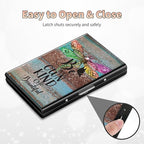 BWEGRHE Slim Credit Card Holder, Dragonfly Glitter Wood RFID Blocking Metal - Image 6