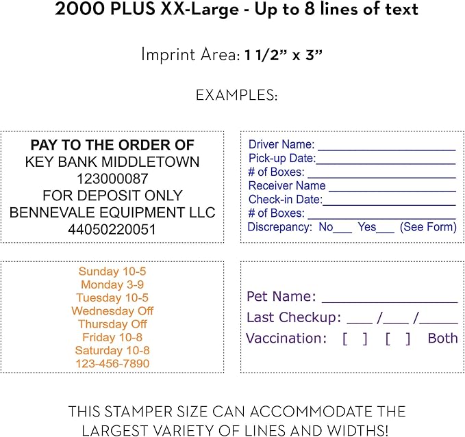 COLOP XXL Size Self Inking Custom Signature Stamp - Image 2