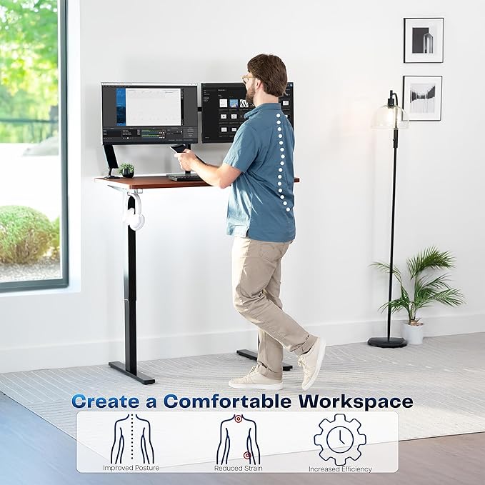 VIVO Electric 43 x 24 in Standing Desk, Memory Height Adjustment, 1B Series - Image 4