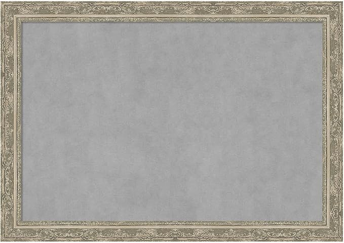 Amanti Art Silver Framed Magnetic Board 28x40 Large Vision Board by AmantiArt