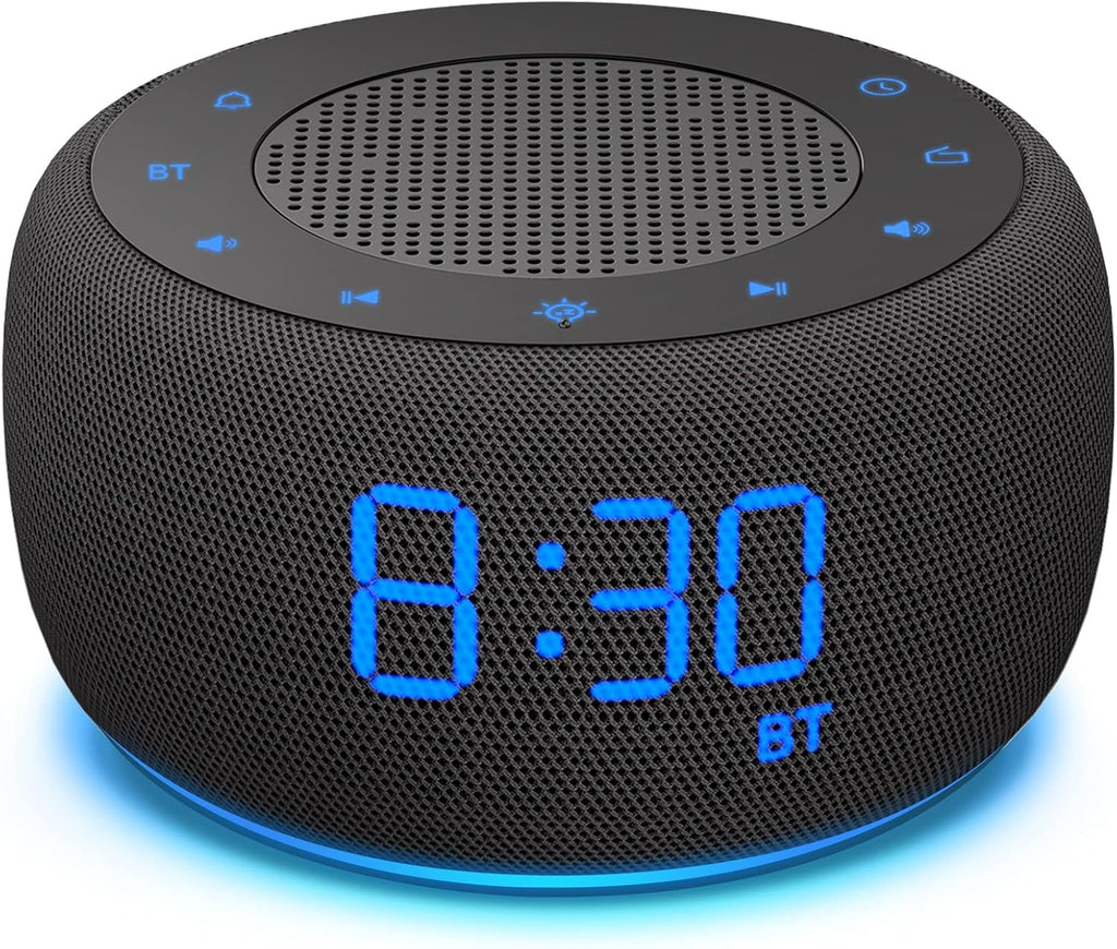 buffbee alarm clock with bluetooth speaker & fm, main product view