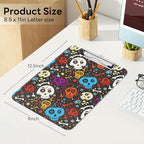 Luminzo Plastic Cute Clipboard Low-Profile Metal Clip, A4 Letter Size 9 x 12.5 - Image 2