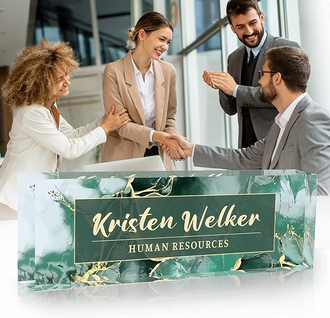 Personalized Name Plate for Desk Custom Acrylic Desk Name Plate Custom Employee - Image 5